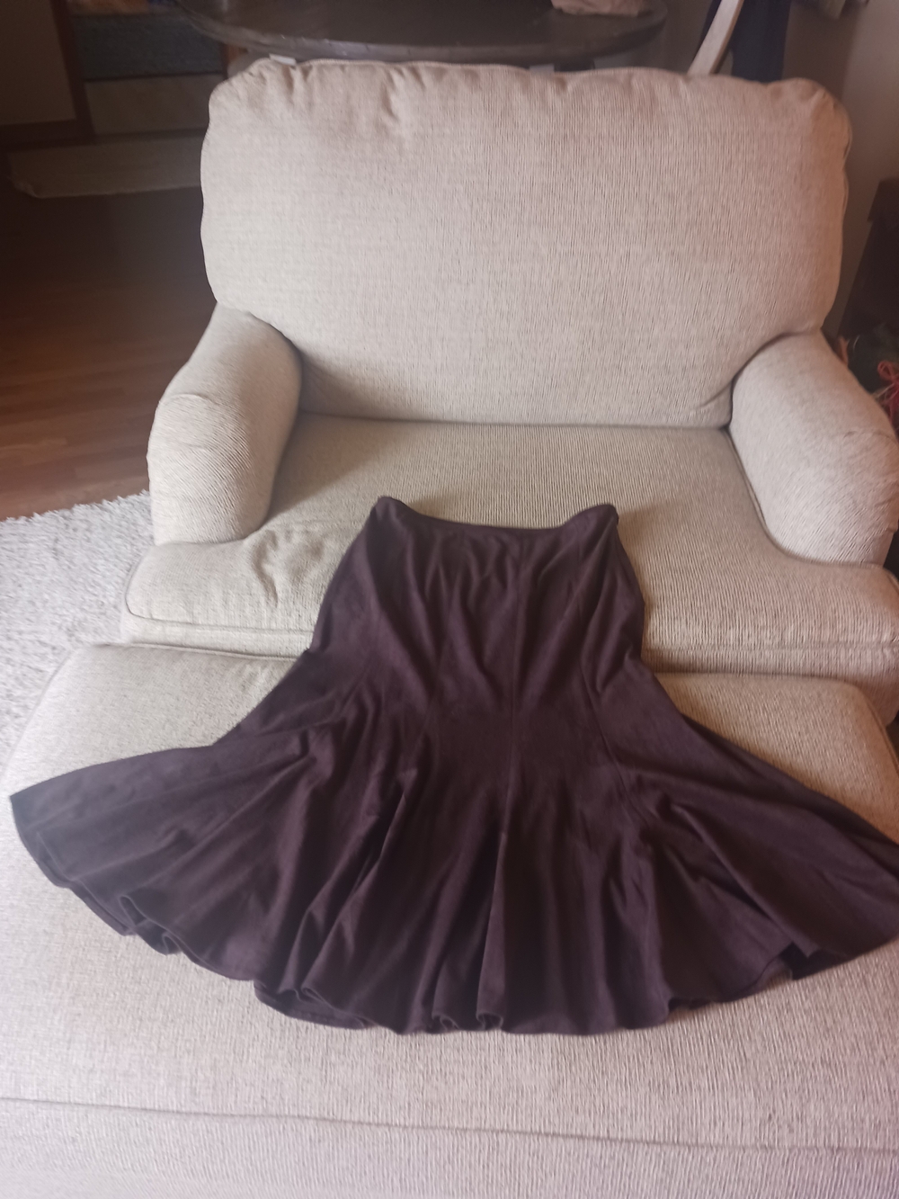 Insight Circle Skirt in Deep Brown